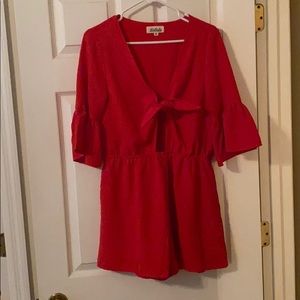 Red romper